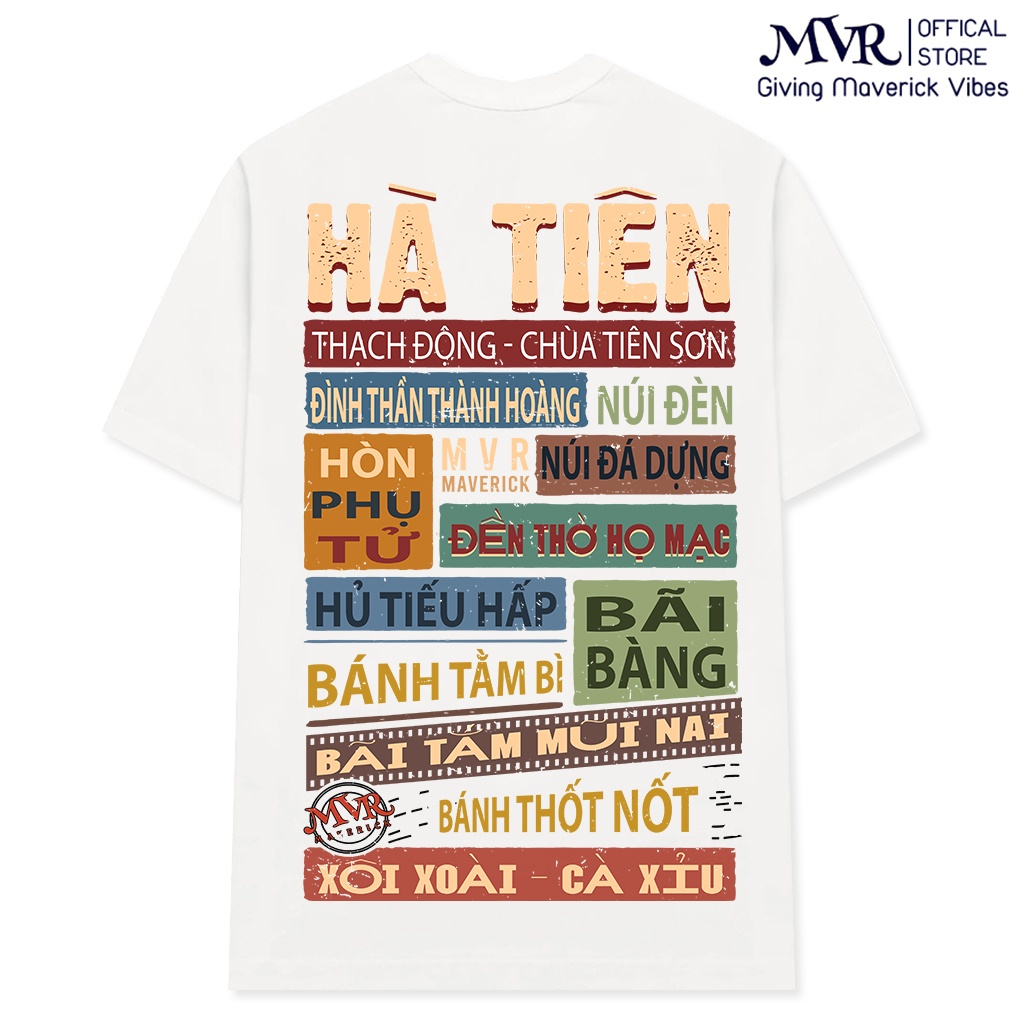 Áo thun Hà Tiên Rạch Giá Miền Tây phông cặp unisex cotton quà tặng kỉ niệm 63 tỉnh thành Việt Nam fact UNDER MVR BB425