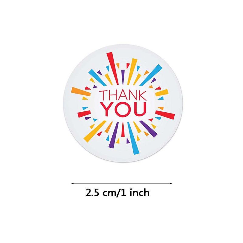 Cuộn 500 Miếng Dán Chữ Thank You Trang Trí Đa Năng
