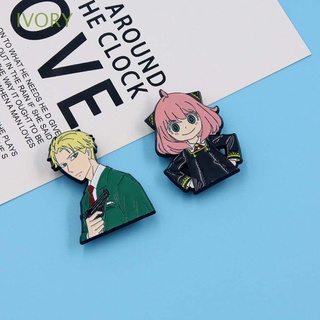 IVORY Unisex Cartoon Necklace Cute Anime Brooches Anime Keychain Women Anime Cosplay Props Jewelry Accessories SPY FAMILY Friends Gift Joel Dangle Earrings