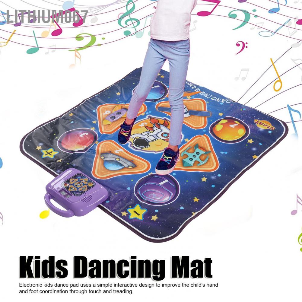 Lithium067 Trẻ em Dance Floor Mat Âm nhạc Cải thiện khả năng phối hợp Đồ chơi giáo dục Đệm nhảy điện tử
