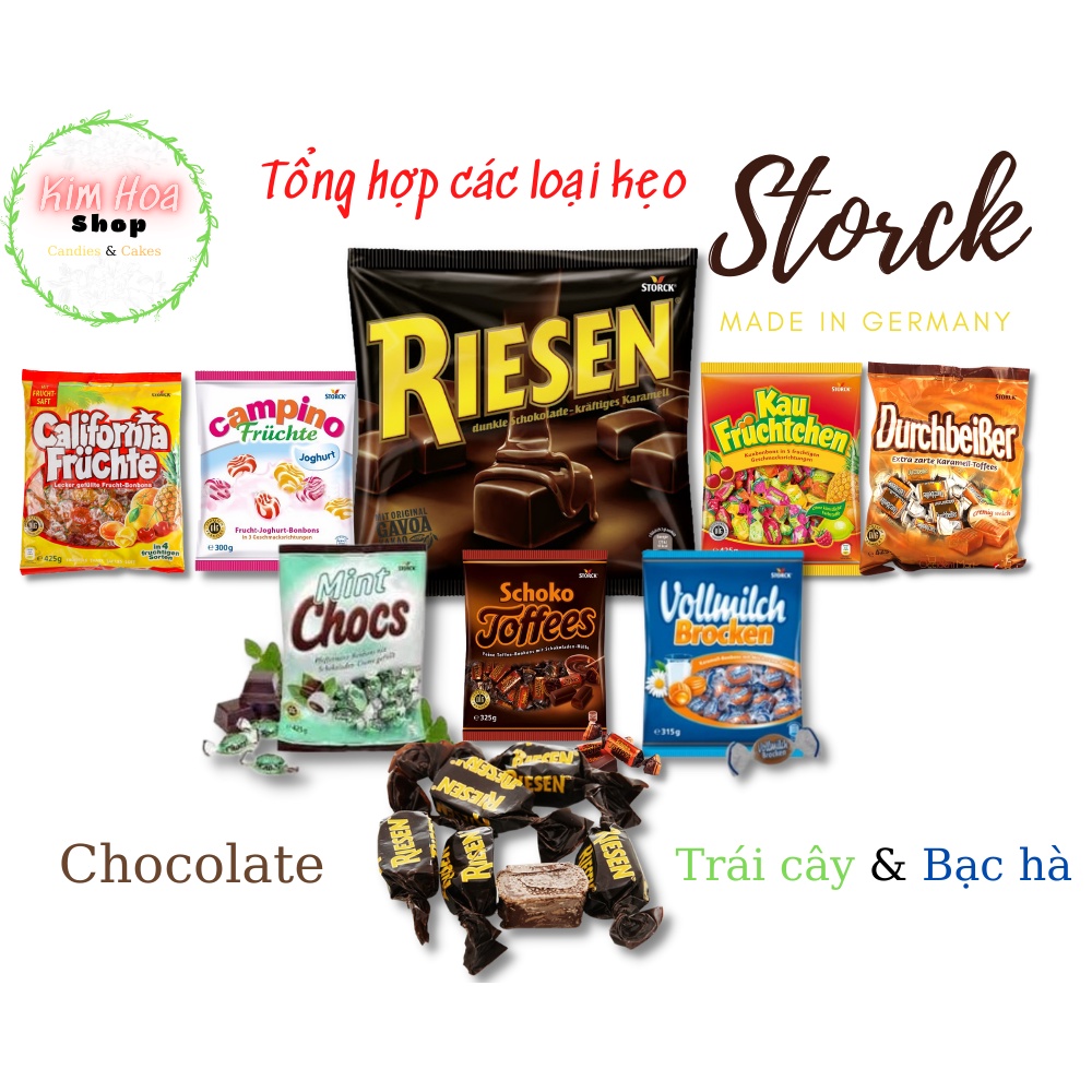 Tổng Hợp Kẹo Sô-Cô-la & Trái Cây & Bạc Hà RIESEN STORCK chocolate & Fruit & Mint - EU - MADE IN GERMANY