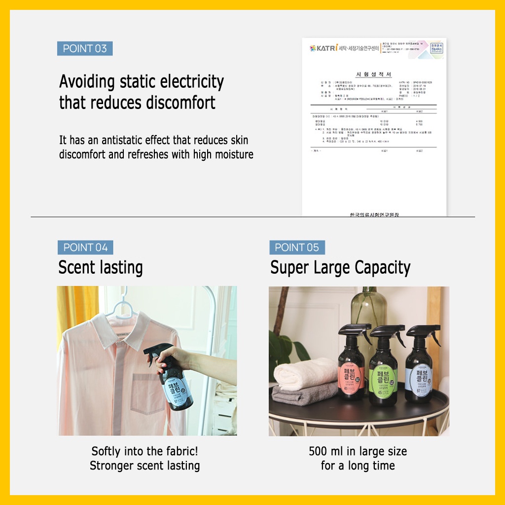 W.dressroom FEBCLEAN Vải Khử Mùi Hôi - Cotton Tháng Tư 500ml