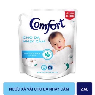 Nước xả vải Comfort Cho Da Nhạy Cảm túi 2.6L