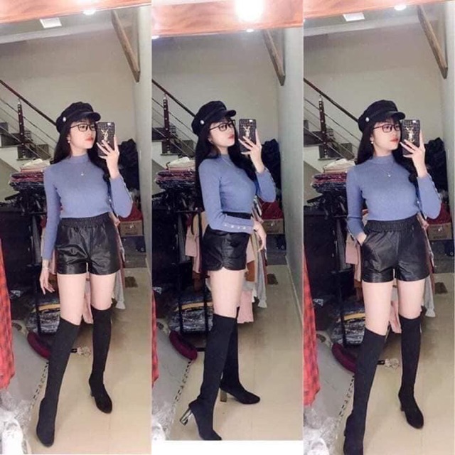 Quần Sooc da ( hàng sẵn) | BigBuy360 - bigbuy360.vn