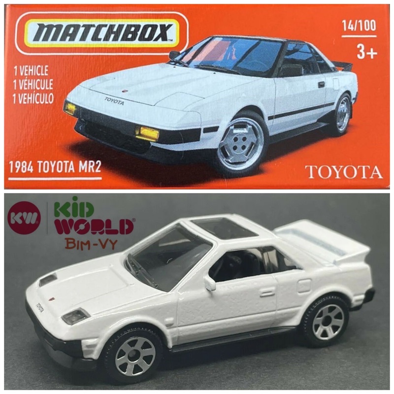 Xe mô hình Matchbox Box 1984 Toyota MR2 14/100.