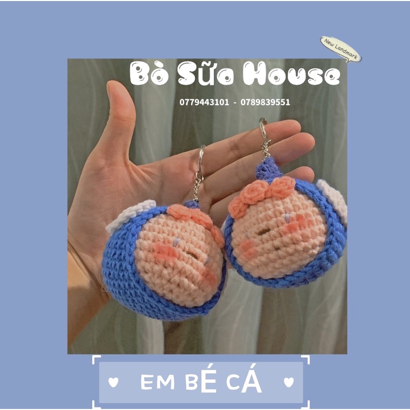 Móc khoá hình em bé cá handmade 🐠