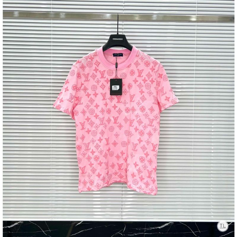 Áo Thun Loang Lv Chất Cotton Mát Mẻ Nam Nữ - Áo Phông Lv Dáng Rộng Nam Nữ