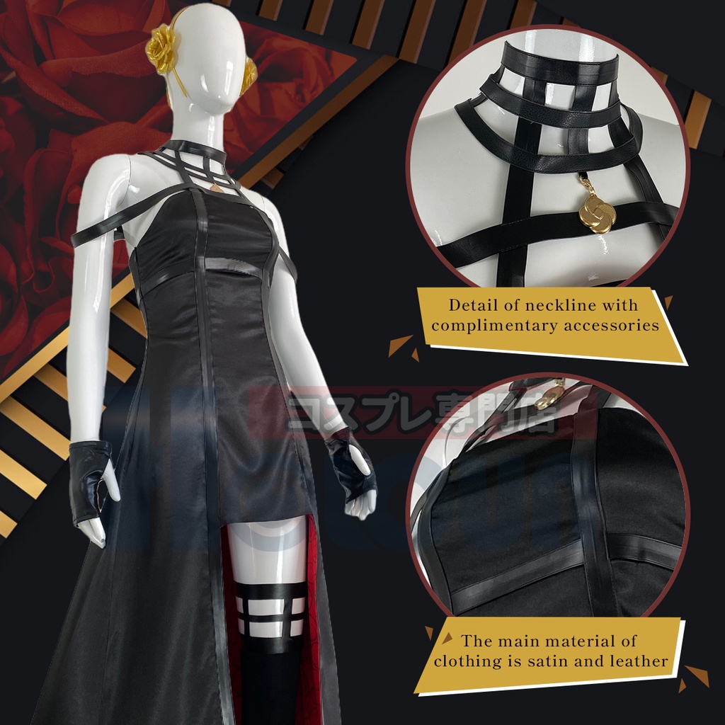 HOLOUN Spy Yor Forger Cosplay Bộ Trang Phục 5 Món Hóa Trang Nhân Vật Anime Cho Mẹ