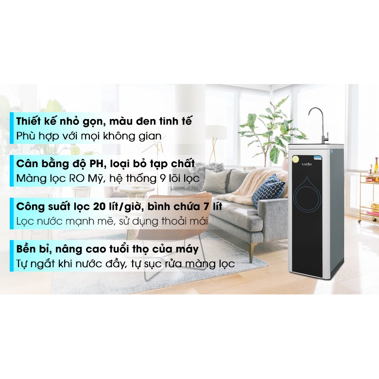 Máy lọc nước RO Karofi B930 9 lõi công suất lọc 20L/h - bảo hành chính hãng toàn quốc