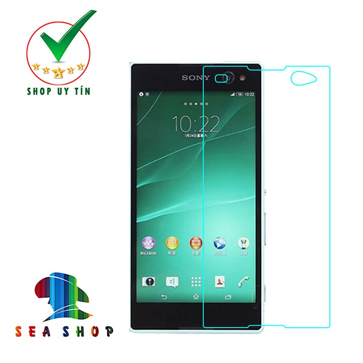 Bộ 2 kính cường lực Sony Xperia C3 - D2502 - Trong suốt - cảm ứng mượt mà