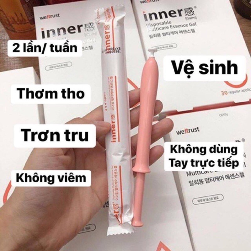 Inner ống đũa thần se khít vùng kín Wettrust Inner Disposable Multicare Essence Gel