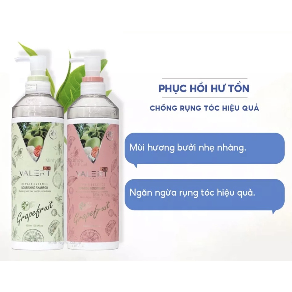 Cặp Dầu Gội Xả Bưởi Grapefruit Ngăn Ngừa Rụng Tóc Phục Hồi Hư Tổn