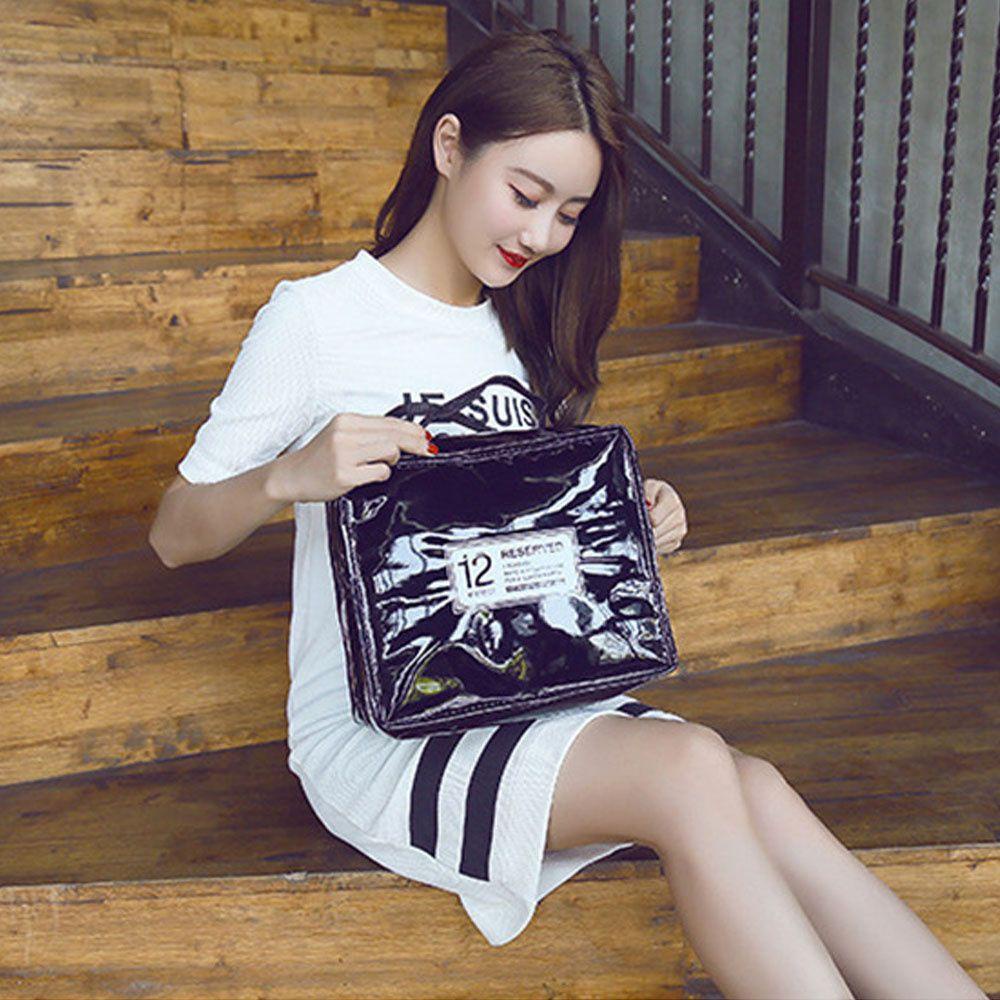 ♕YEW♕ Portable Makeup Bags Toiletry Wash Bags Cosmetic Bags New Storage Picnic Bento Bag Shopping Organizer Pouch/Multicolor