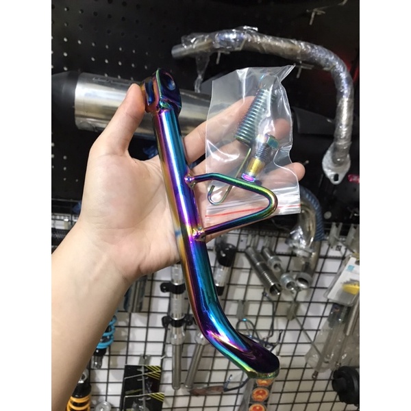 Chân chống xe máy kim loại Titan cho Exciter Wave Dream Sirus Winer