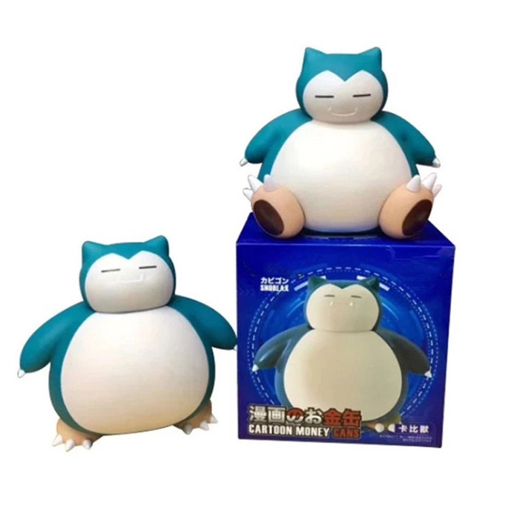 Hộp tiết kiệm hình Pokemon Snorlax 14-16cm dùng làm quà tặng sinh nhật cho trẻ em