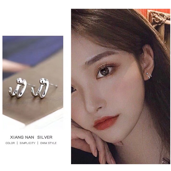 📛 RẺ VÔ ĐỊCH 📛 BÔNG TAI MÓC CÁ TÍNH MÀU BẠC CHO NAM VÀ NỮ