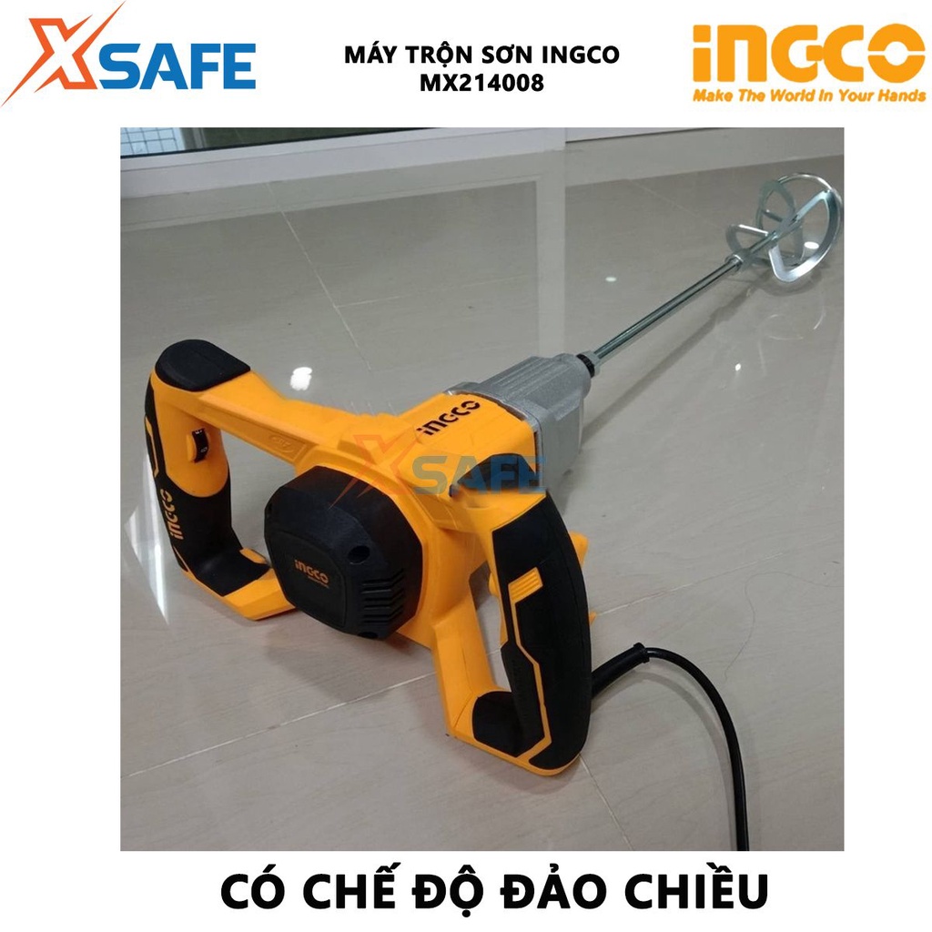 Máy trộn sơn INGCO MX214008 - Máy khuấy sơn 220V-400W vật liệu cao cấp, rắn chắc, độ bền cao, chịu lực, chịu nhiệt tốt