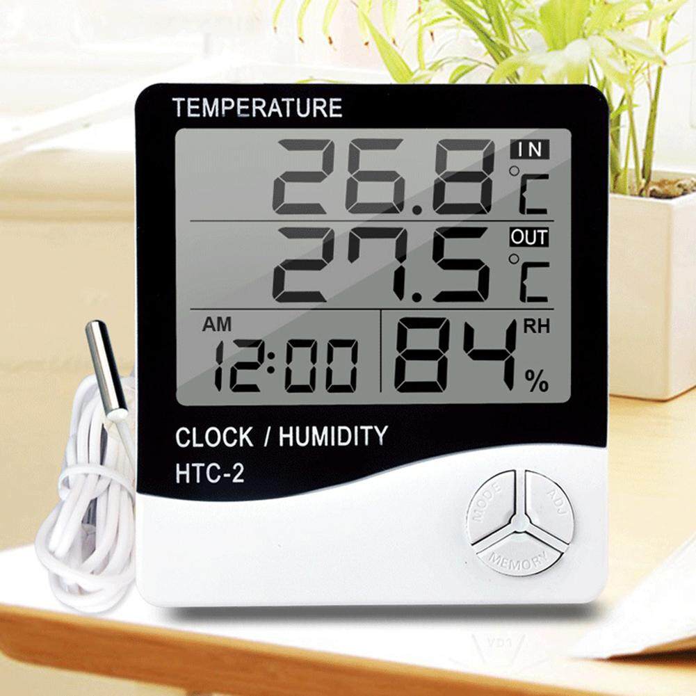 HTC-2 Nhiệt Kế Kỹ Thuật Số Máy Đo Độ Ẩm Máy Đo Độ Ẩm Nhiệt Độ Điện Tử