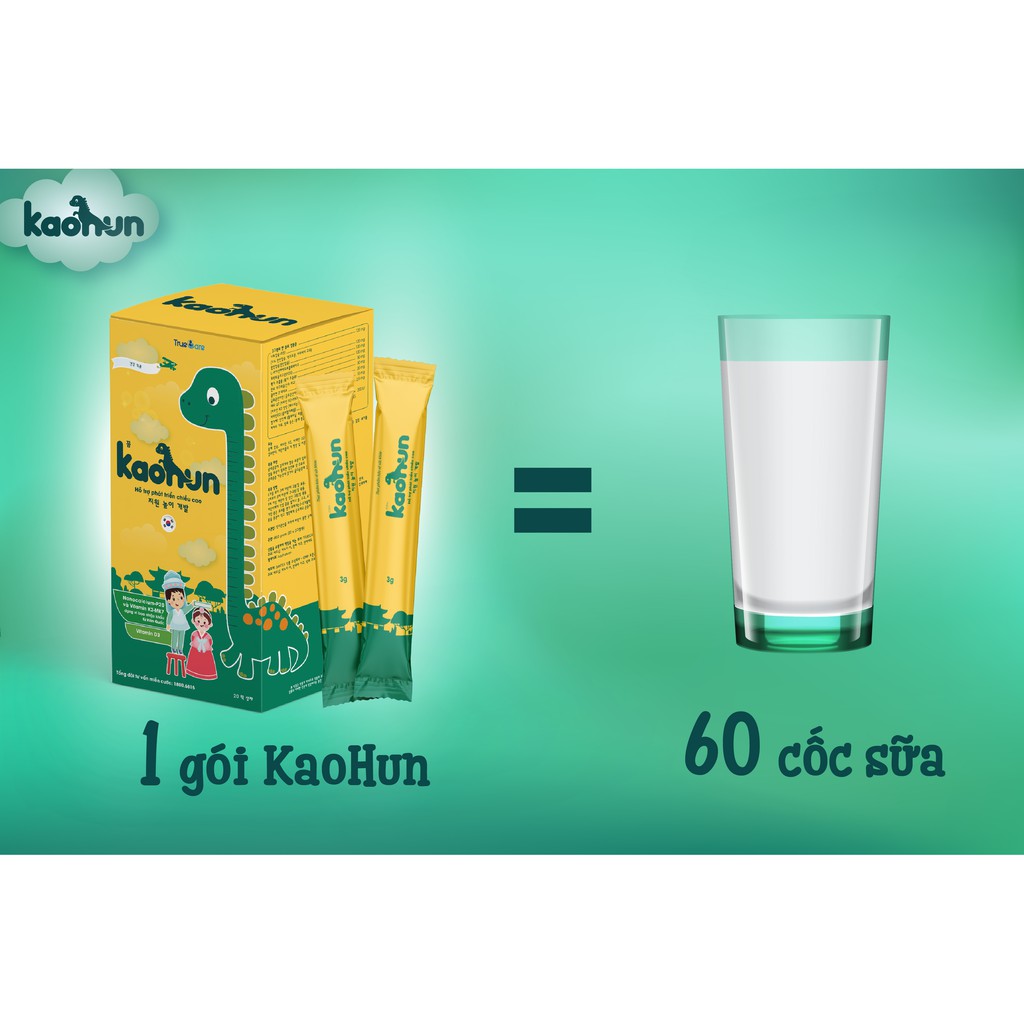 Cốm Tăng Chiều Cao Hàn KAOHUN Hỗ Trợ Tăng Chiều Cao  Cốm Hỗ Trợ Tăng Chiều Cao Hàn Quốc TRUECAREPHARMA