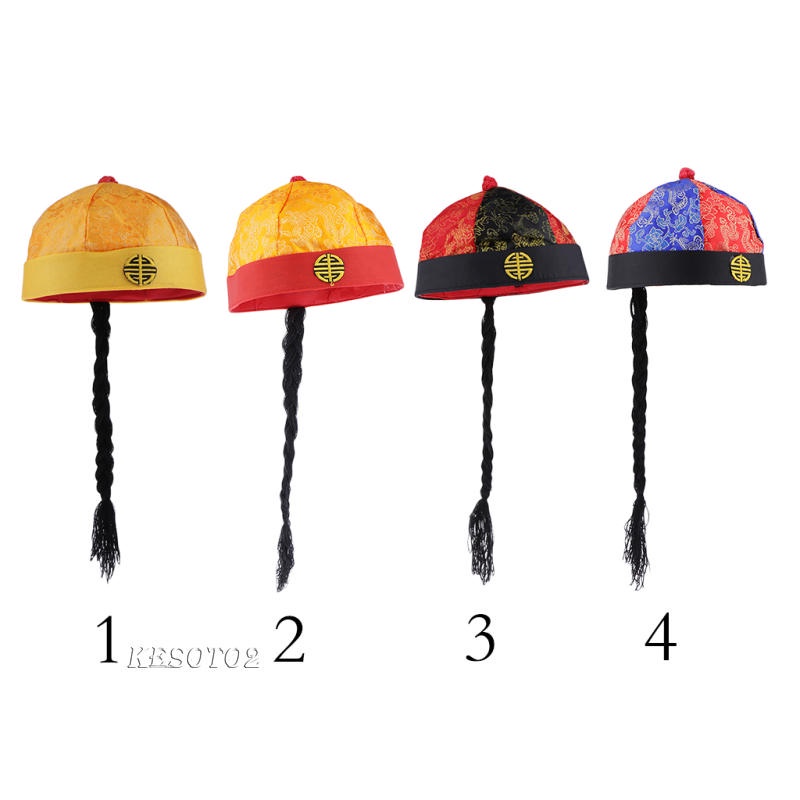 Mũ phong cách hoàng đế Trung Quốc tùy chọn màu sắc dành cho bé