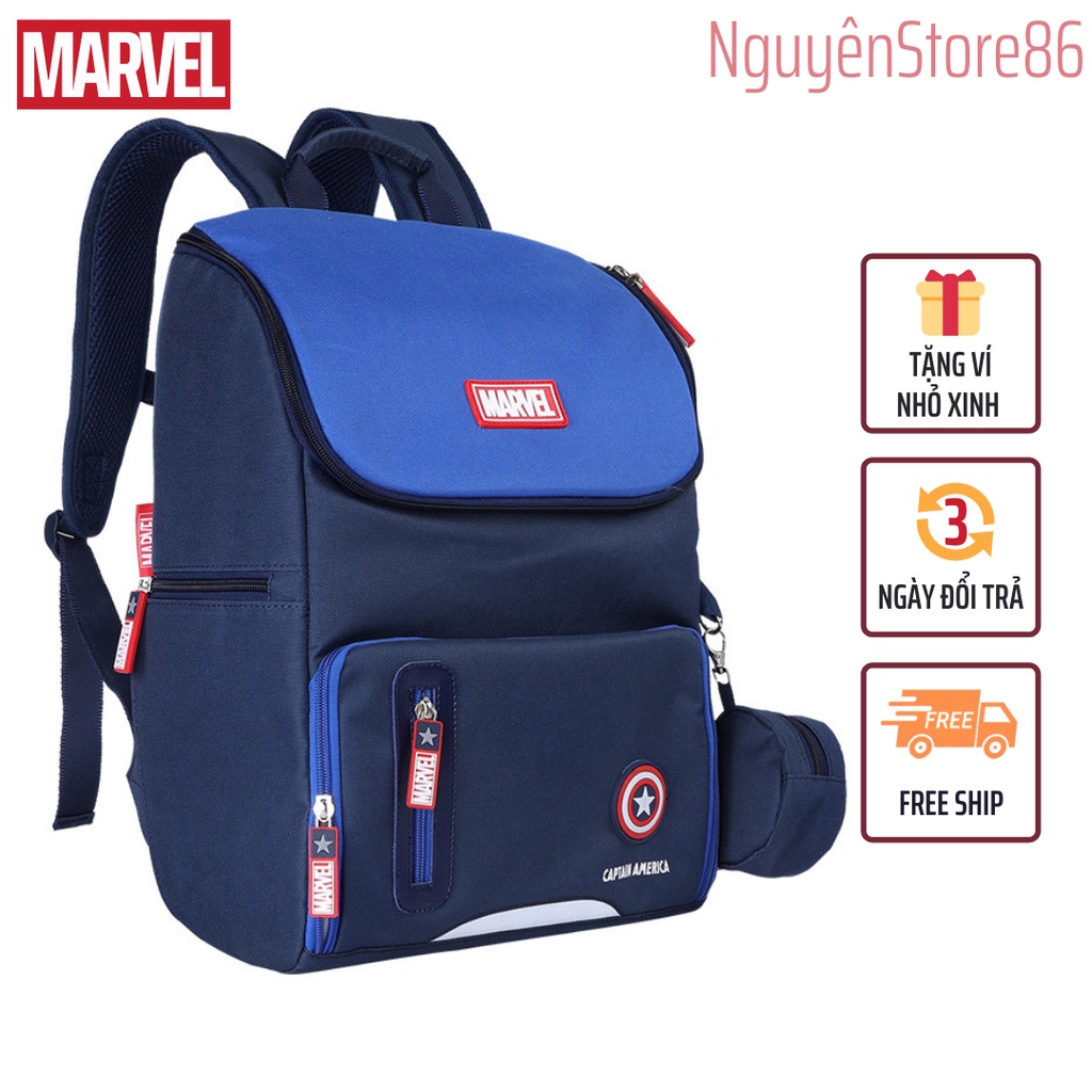 Ba Lô Đội Trưởng Mỹ Captain America - MARVEL Chống Gù Cao Cấp Cho Học Sinh Lớp 1-5.