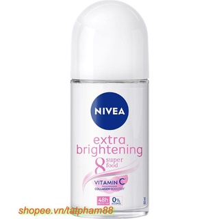 Lăn Khử Mùi Nữ 50ml Nivea Extra Brightening 100% chính hãng, TAT cung cấp & bảo trợ.