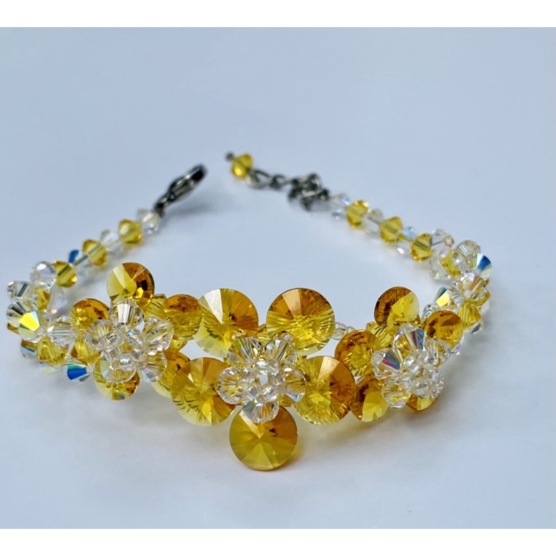 Lắc tay pha lê Swarovski Hoa mai
