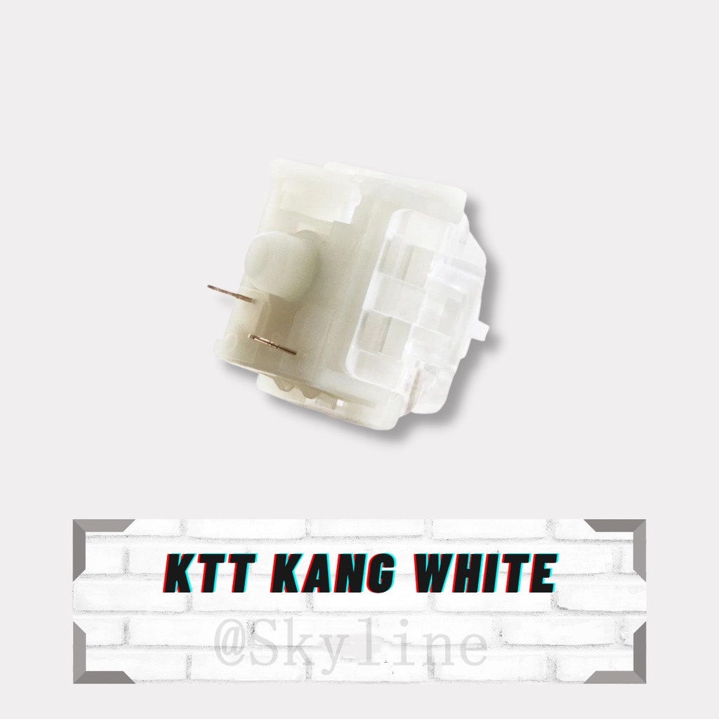 Bộ 10 / 30 Bàn Phím Cơ Chơi Game Ktt Kang White   Kt Kang White V3 2023 Dành Cho Bàn Phím Cơ - Tuyến Tính - Màu Trắng Kt Kang