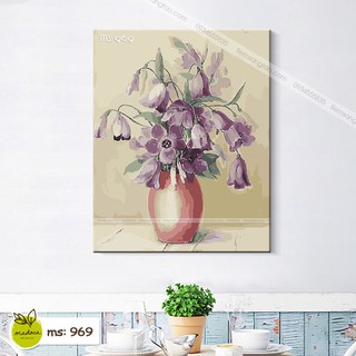 Tranh Tô Màu theo số Hoa lan tím T969