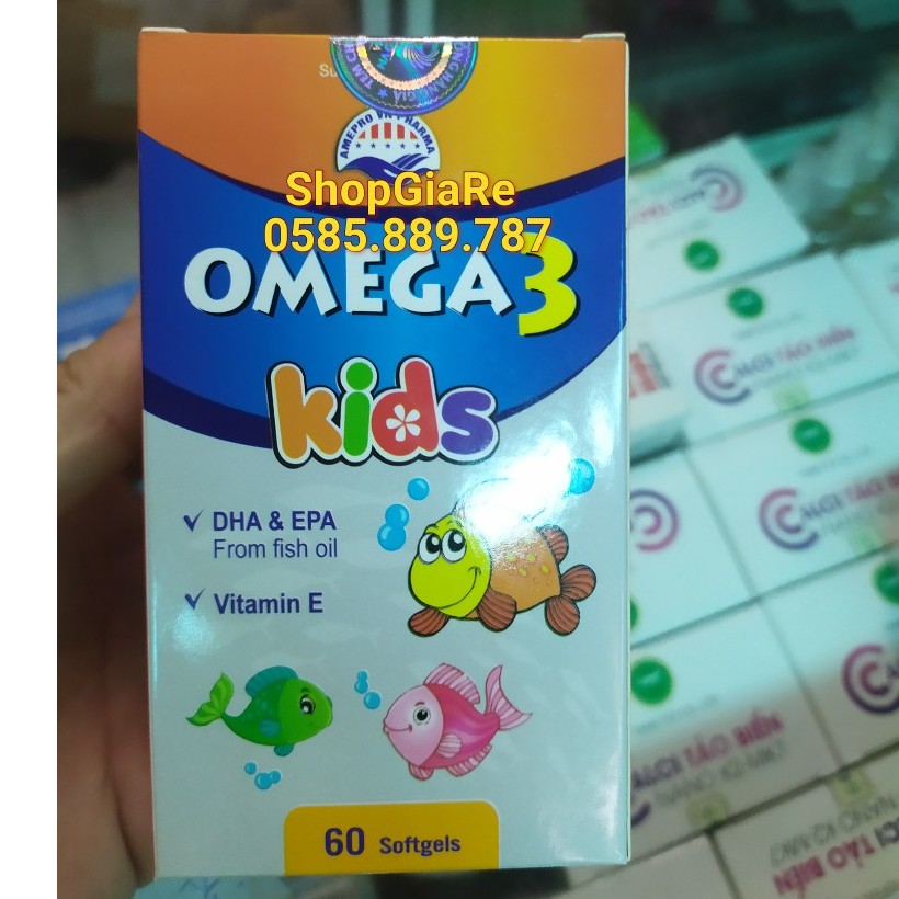 Omega 3 kids dành cho trẻ có thể lực giảm kém tập trung, giảm mỏi mắt, giảm trí nhớ
