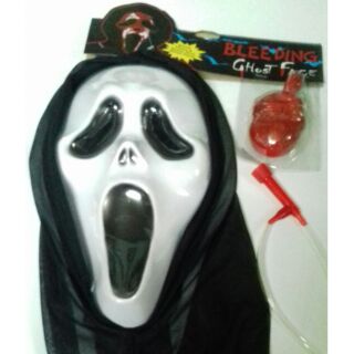 Mặt nạ halloween bơm máu