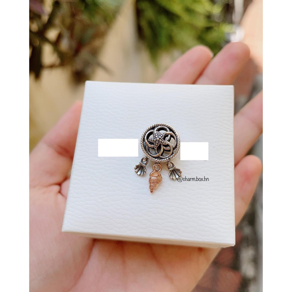 Charm dreamcatcher vỏ sò mẫu mới - Bạc Thái s925