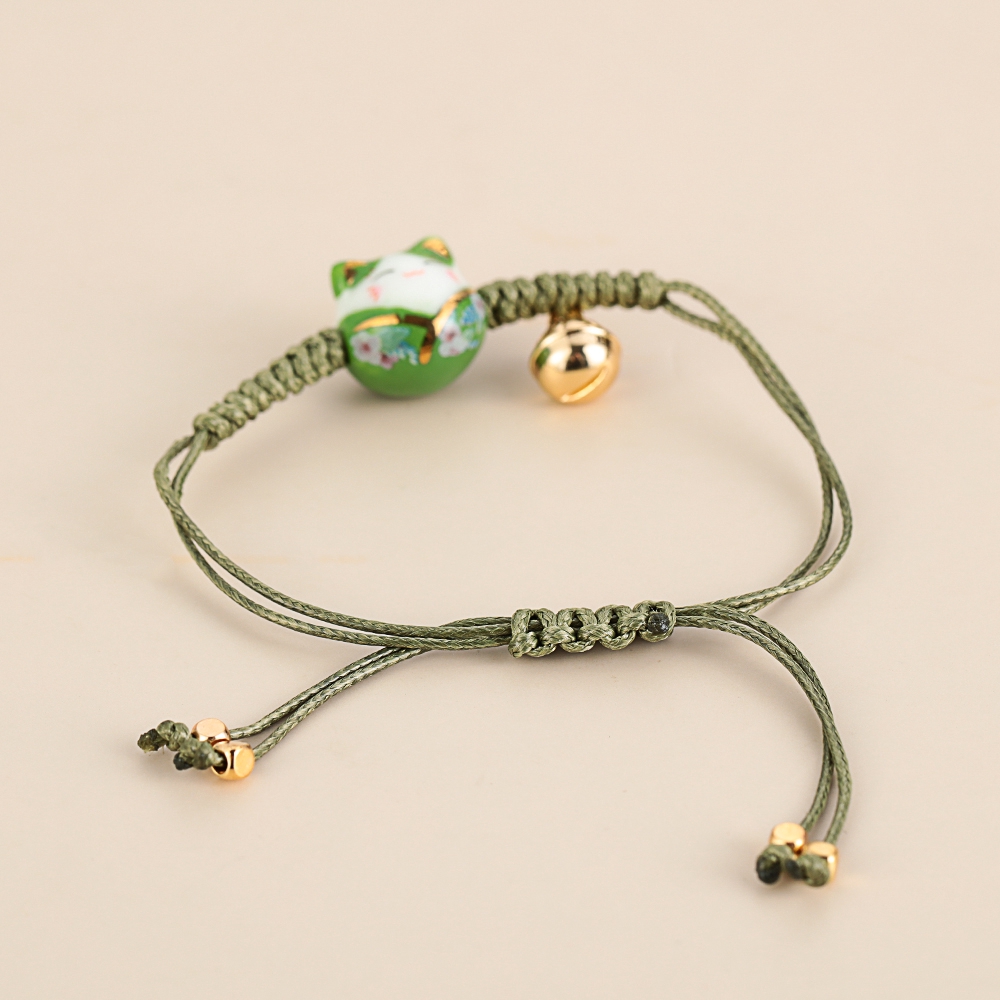 Vòng Tay Hình Mèo May Mắn Có Thể Điều Chỉnh Dành Cho Nữ