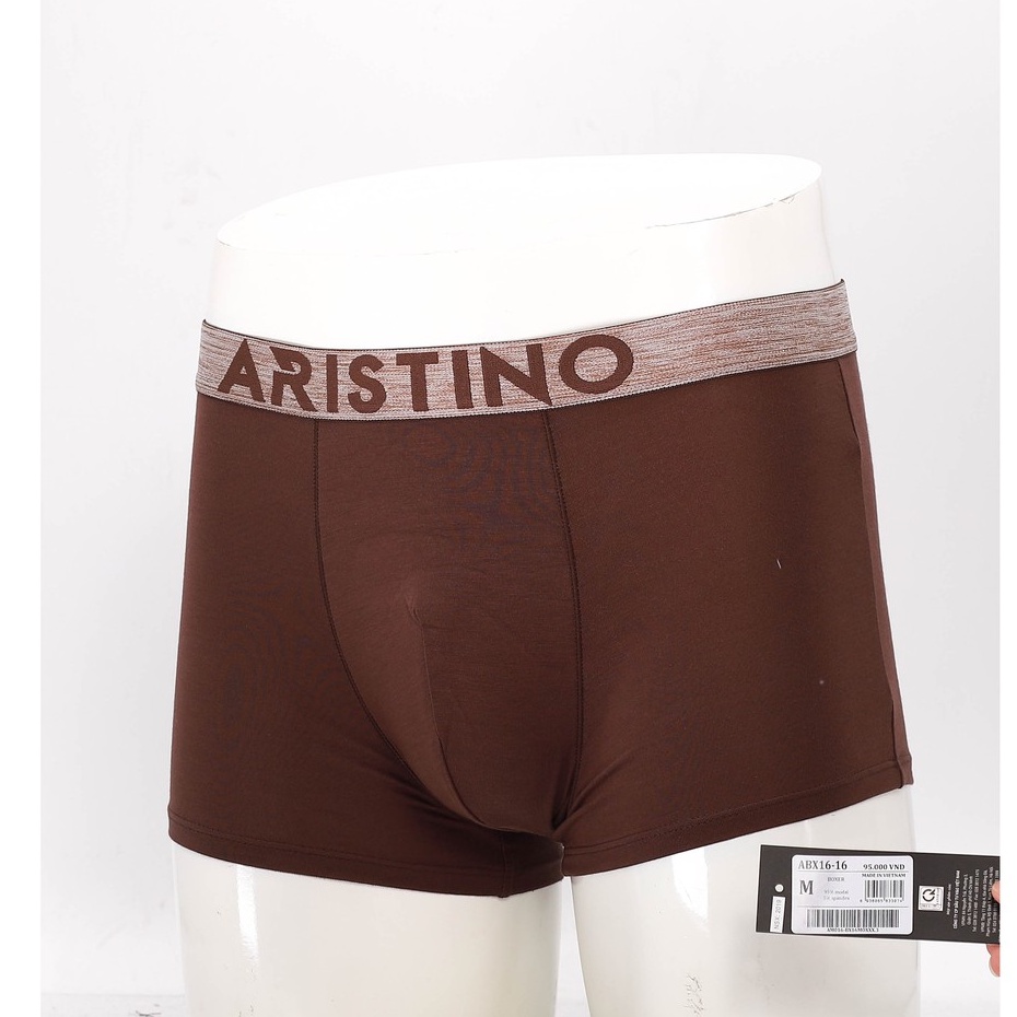 Quần lót nam ARISTINO dáng boxer, cạp dệt nổi bật, nam tính, chất Modal mềm mại, kháng khuẩn tốt - ABX1616
