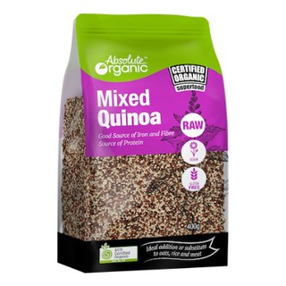 Hạt Diêm Mạch Hữu Cơ Mixed Quinoa Absolute Organic 400gram