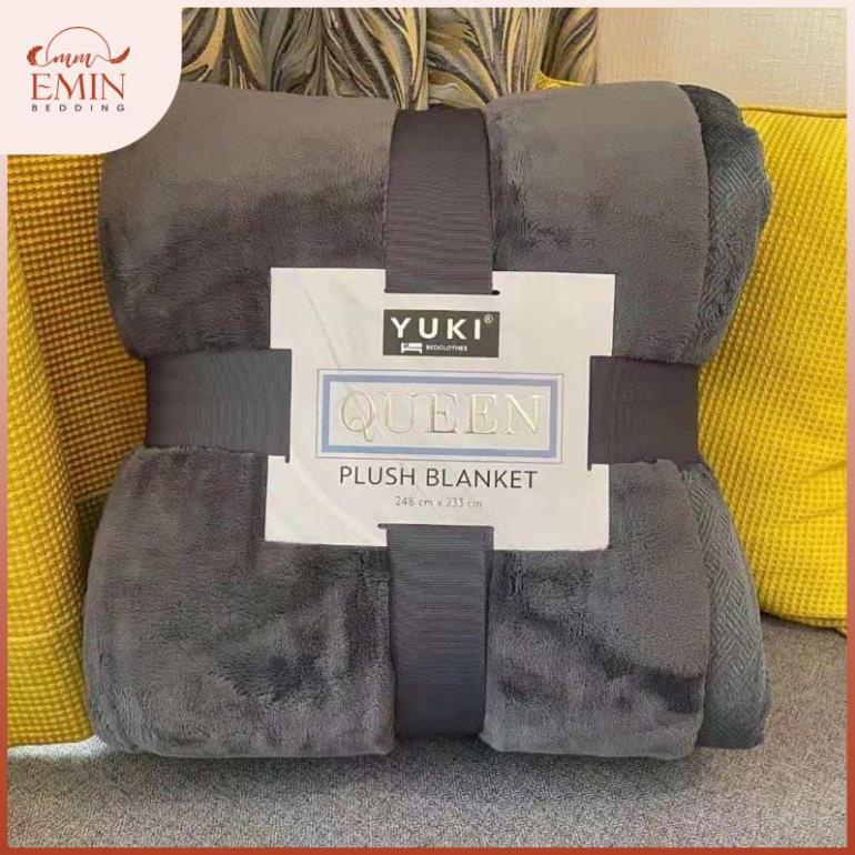 Chăn lông thỏ YUKI mẫu mới nhất 2022- sang,xịn,mịn-ấm áp