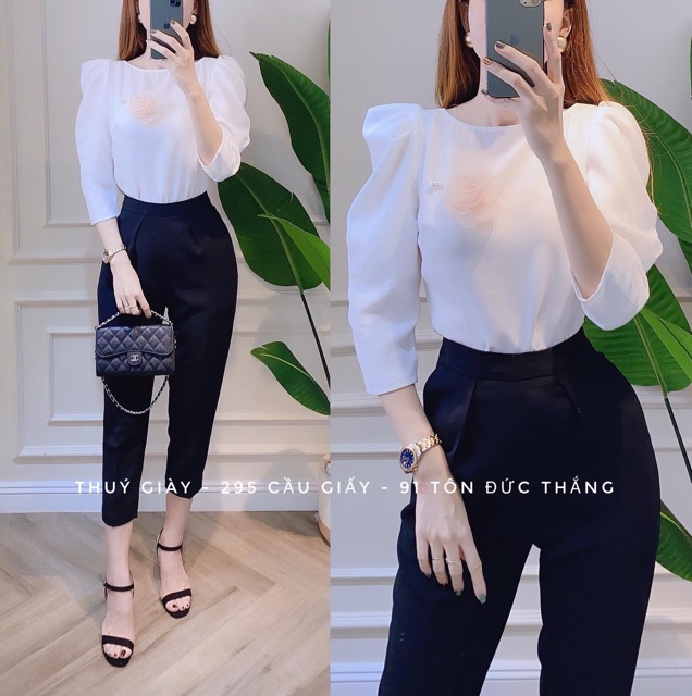 Quần baggy khoá sườn ba màu cho nữ | BigBuy360 - bigbuy360.vn