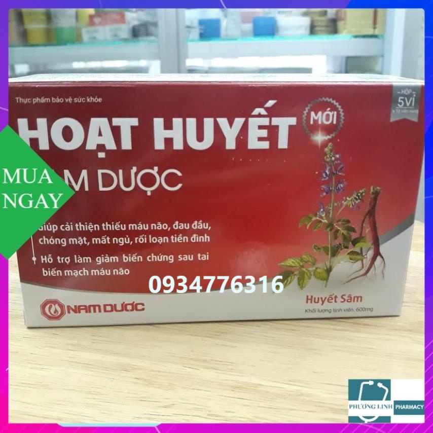 Hoạt huyết Nam Dược hộp 5 vỉ