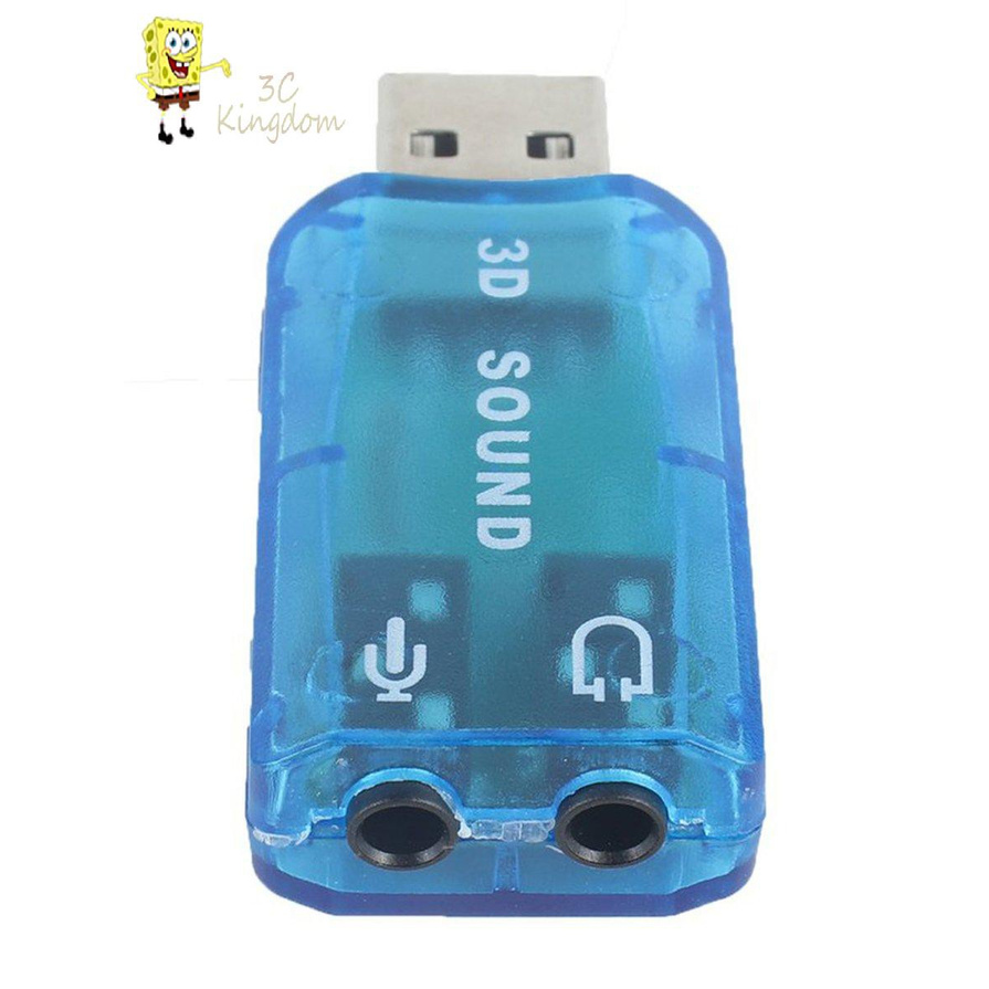 Usb 1.1 Mic / Loa Âm Thanh 7.1 Ch 3d Cho Pc Laptop X3Ckingdomx