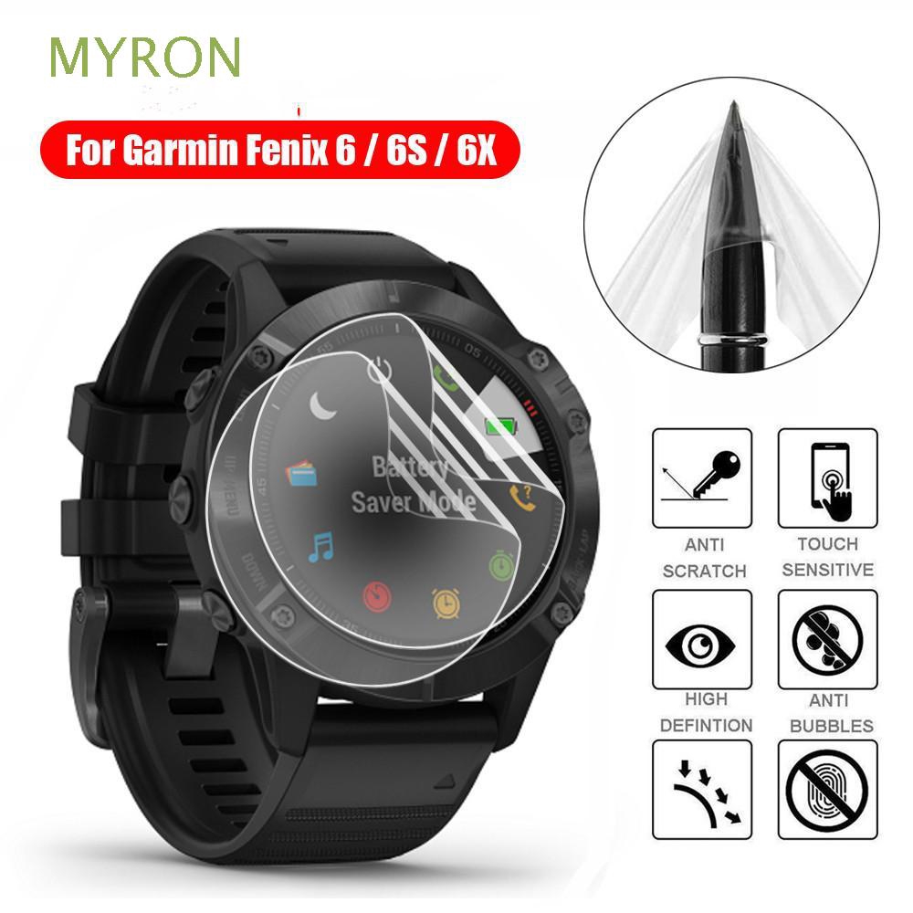 Set 2 lớp dán hydrogel bảo vệ chống trầy mặt đồng hồ Garmin Fenix 6 6S 6X Pro Sapphire Solar