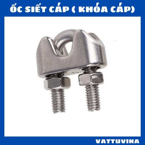 Ốc siết cáp INOX 304 - khóa cáp - cóc kẹp cáp - size 2mm, 4mm, 5mm, 6mm, 8mm, 10mm - CÁP THÉP THỦ ĐỨC