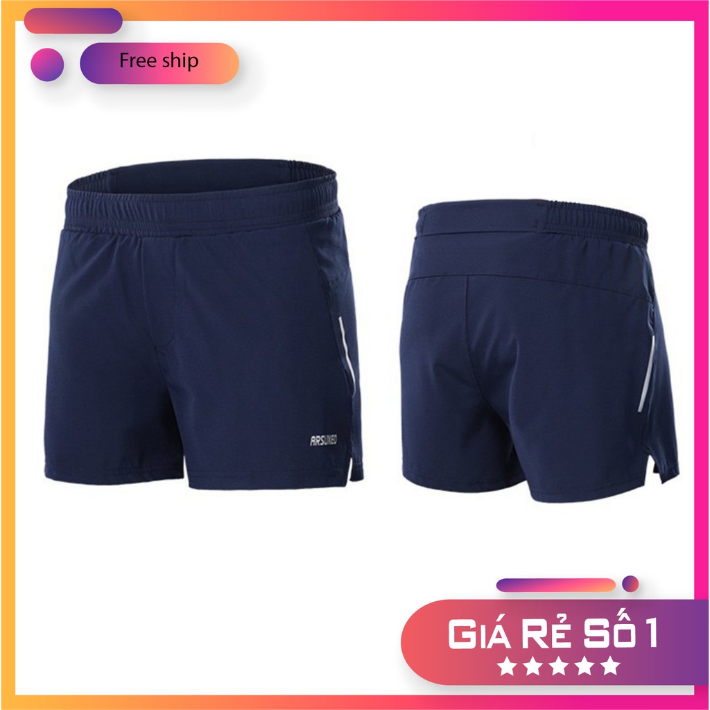 [HOT] -  Quần chạy bộ Nam Arsuxeo 2 lớp mềm mại, thiết kế hai túi tiện lợi... dành cho vận động thể thao | BigBuy360 - bigbuy360.vn