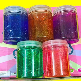 Slime HỘP HÌNH TRỤ KIM TUYẾN LI TI LOẠI TO cực đẹp thiết kế độc đáo ấn tượng Đồ chơi Slam Gudetama
