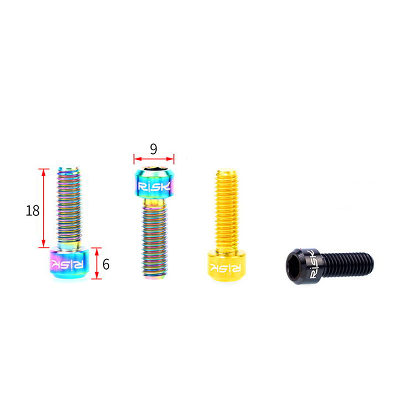 Set 2 Ốc Vít Bằng Thép Titan Cho Xe Đạp