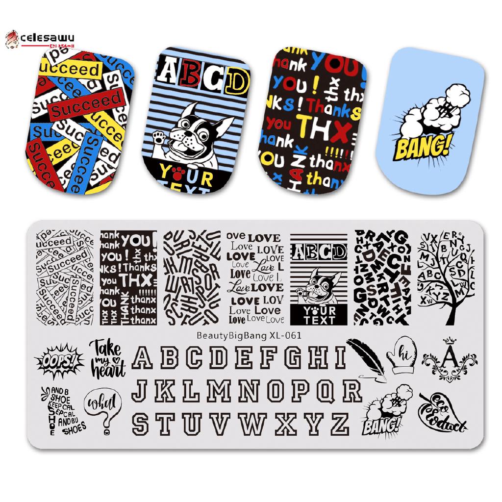 [Hàng mới về] Set tem trang trí móng in chữ BIGBANG