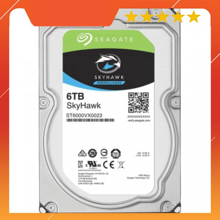 XẢ KHO - BÁN VỐN XẢ KHO -  Ổ CỨNG HDD SKYHAWK 6TB CHÍNH HÃNG BTC01 KJGHFUROT9578