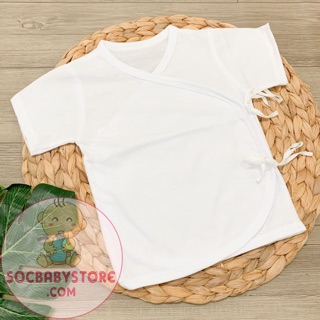Áo buộc dây cotton sơ sinh