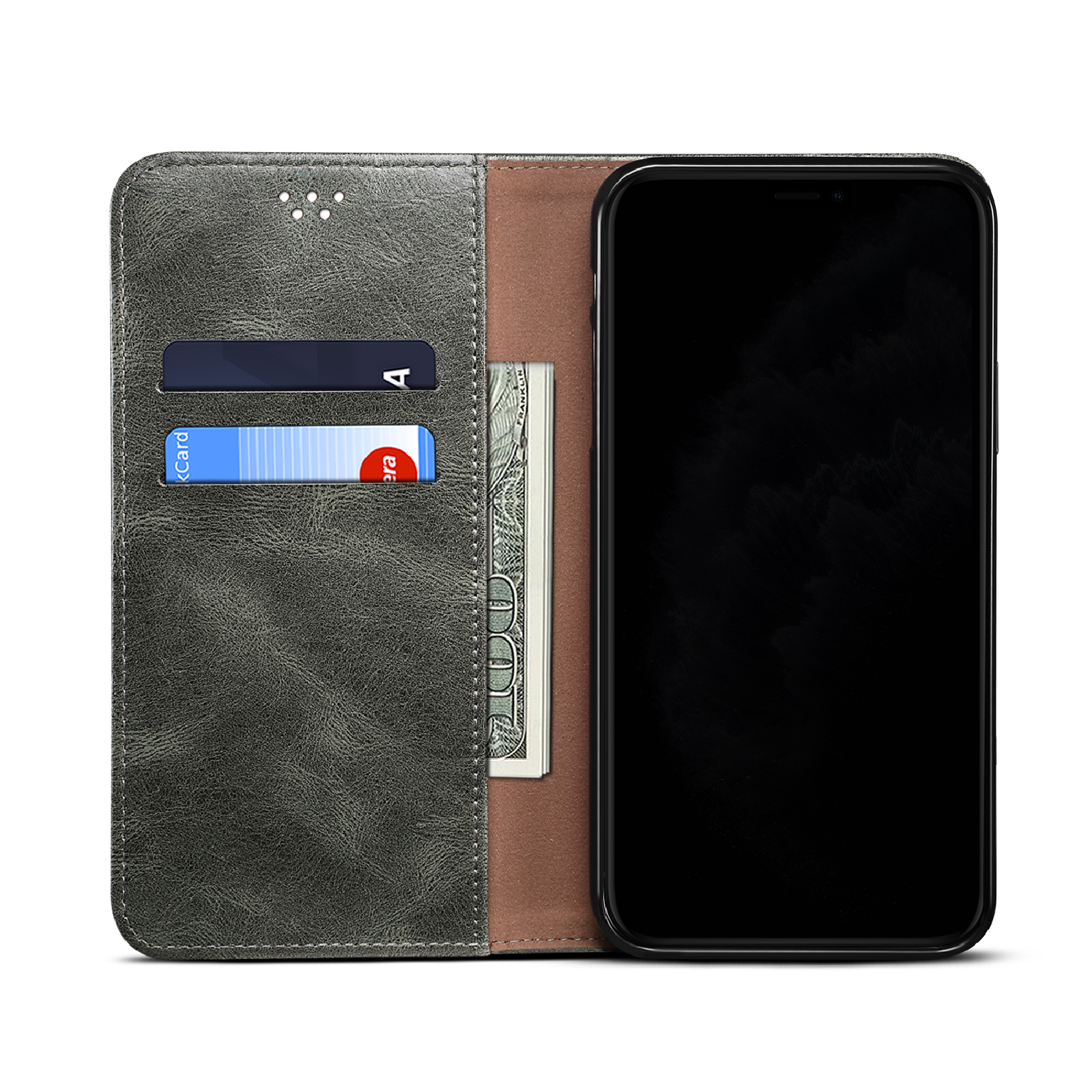 Samsung A12 A32 4G A52 5G A42 A72 S20 FE M51 S21 Plus Note 20 Ultra Case Luxury Credit Card Stand Magnetic Leather Flip Cover