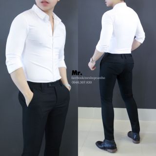 [HÀNG CHUẨN] Áo sơ mi nam, áo sơ mi nam công sở, áo sơ mi nam hàn quốc , áo sơ mi trắng