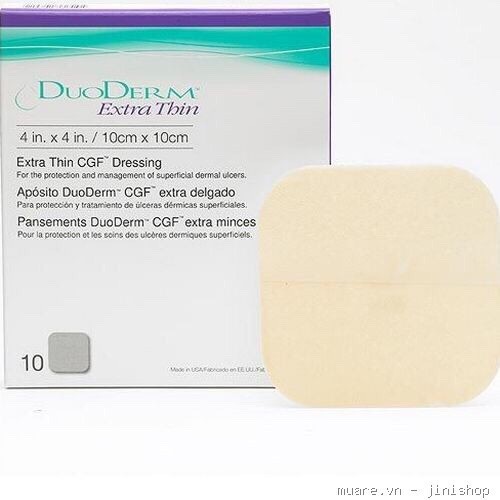 Miếng dán mụn Duoderm extra thin,miếng dán hút mủ vết thương chăm sóc da mụn kích thước 10 x10 cm 1 miếng lẻ